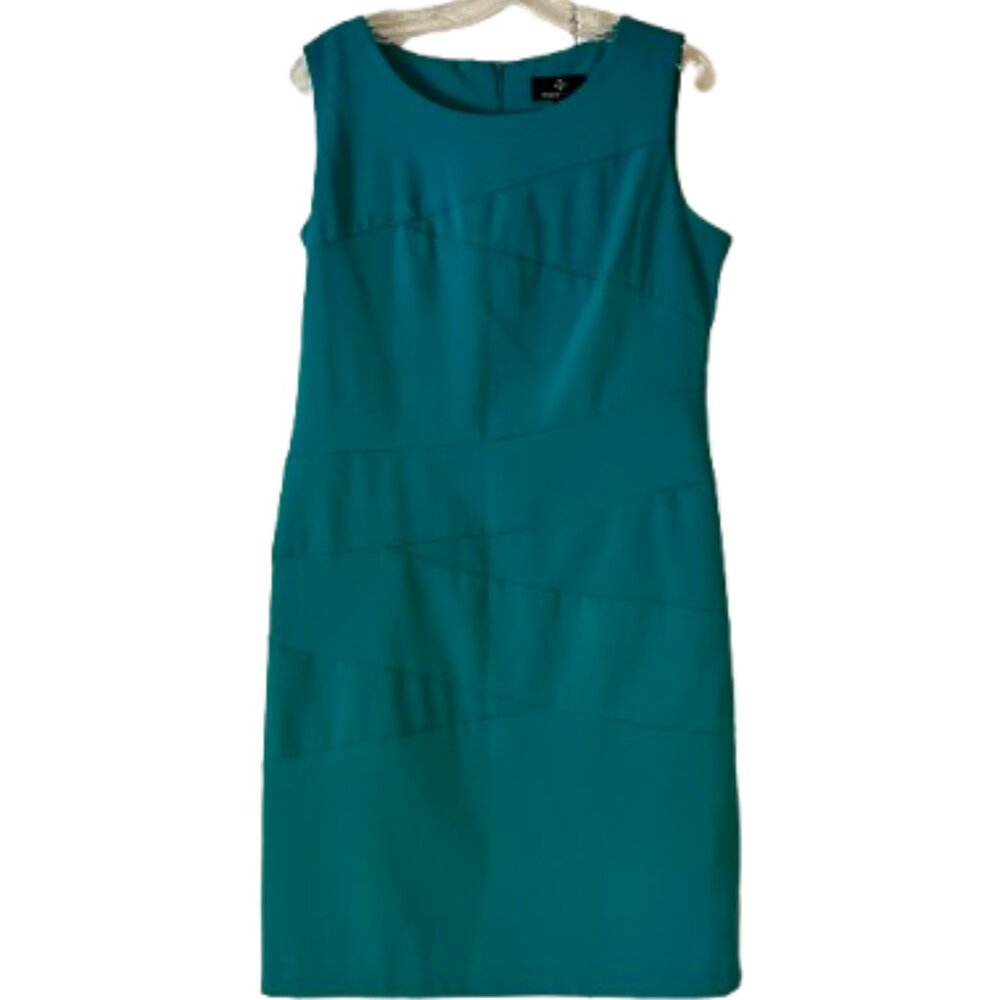 Ronni Nicole Dark Teal Sheath Dress - 10